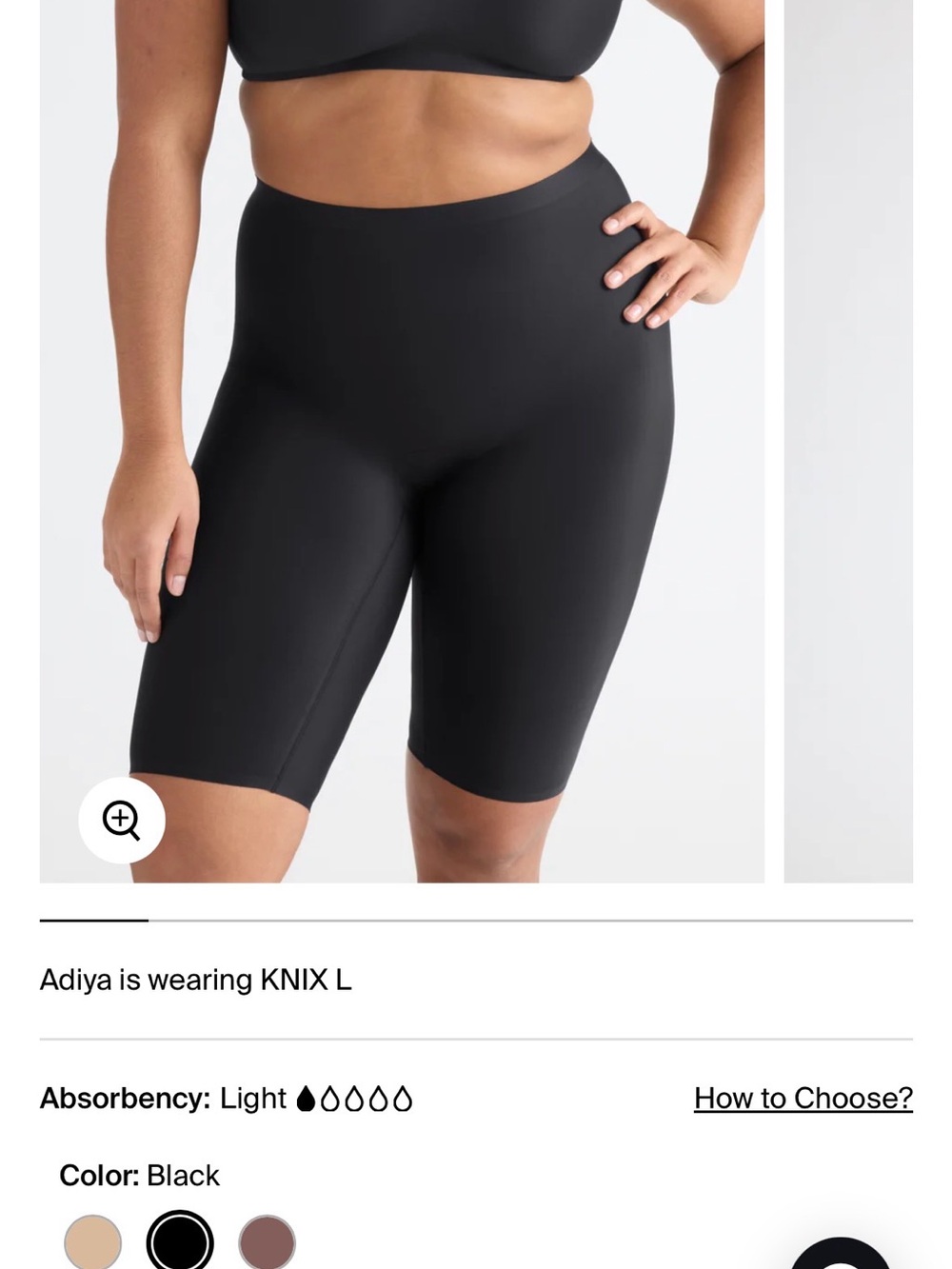 Brand new knix leakproof thigh saver 10”
